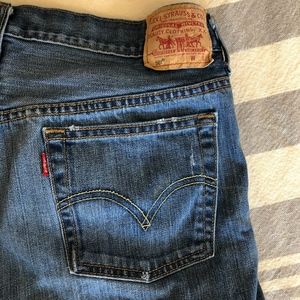 Levi's Vintage Distressed Blue Jean Cutoff Shorts